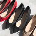 予約：2026AWBI：ポインテッドトゥ フラット バレエシューズ（1333）ブラックS/mamian（マミアン）
