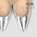 15%OFF：2025SS：iCoN COLORS：ポインテッドトゥ スムース パンプス（C9043）シルバー/mamian（マミアン）
