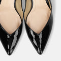 30%OFF：2025SS：Vカットデザインパンプス（5716）ブラックE/mamian（マミアン）