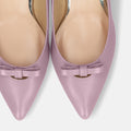30%OFF：2025SS：フロントリボン パンプス（5726）ベリーパープル/mamian（マミアン）