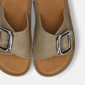 40%OFF：シルバーバックル 厚底 サンダル（cs05）カーキS/mamian セレクトアイテム（マミアン）